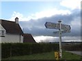 Signpost at Three Hammers Cross