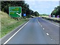 TM1153 : Layby and Sign, Westbound A14 by David Dixon