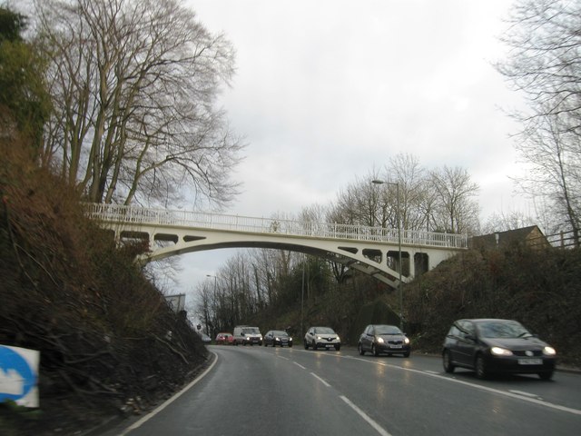 Footbridge over the A217, Reigate Hill