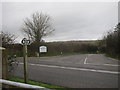 Footpath and entrance to Winford Industrial estate