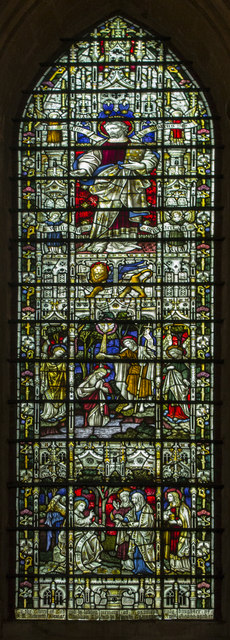 Stained glass window (s.XVII), Lincoln Cathedral