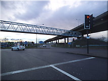TQ2287 : Junction 1 of the M1 by David Howard