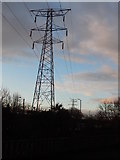 TM1444 : Pylons from London Road Bridge (close up) by Hamish Griffin
