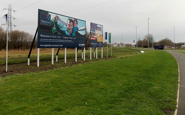 Glan Llyn billboards, Newport © Jaggery :: Geograph Britain and Ireland