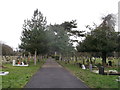 Central path, Ramsgate Cemetery