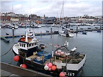 TR3864 : Fishing boat, Ramsgate Royal Harbour by David Anstiss
