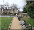 Greengates Community Garden looking towards the war memorial