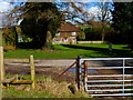 Slade Farmhouse seen from footpath