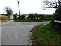 Looking over the crossroads from Claypit Lane 