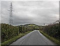 Electricity power lines cross West Road