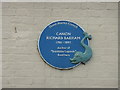 Blue plaque on 20 The Parade, Margate