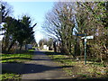 Trans Pennine Trail signage on the Liverpool Loop Line