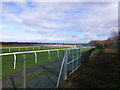 Boundary fence at Aintree Racecourse