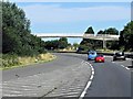 Westbound A14, Footbridge at Trimley St martin