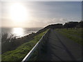 Boscombe: westward afternoon view from Boscombe Overcliff