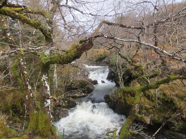 Small waterfalls on the Dubh Lighe