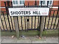 Vintage street nameplate, Shooters Hill