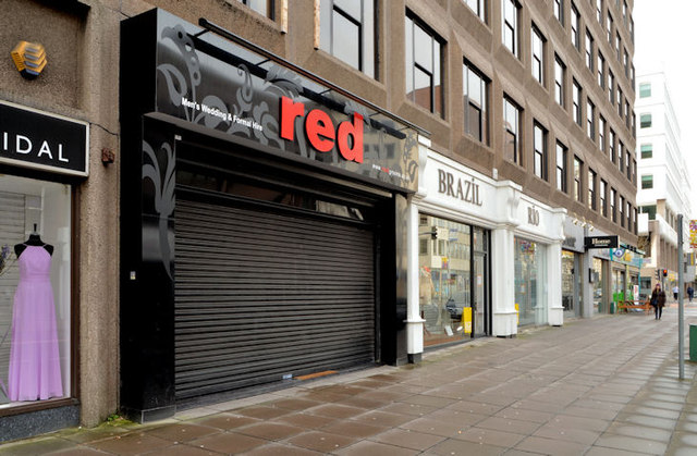 Shops, Wellington Place, Belfast (February 2014)