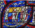 TR1557 : Plague in the house of Sir Jordan Fitz-Eisulf Part 1, Stained glass window by Julian P Guffogg