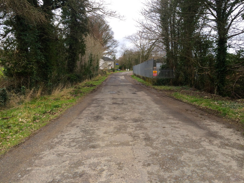 Old A28 road at Derrywilligan © Dean Molyneaux cc-by-sa/2.0 :: Geograph ...