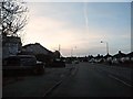 Sunset over Blackfen Road