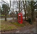 Red phonebox in Pandy