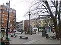 Shoreditch, column & fountain