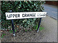 Upper Grange Road sign