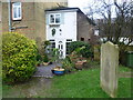 Clematis Cottage seen from St Nicholas Churchyard, Thames Ditton