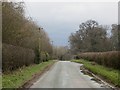 SJ4804 : Road between Great Ryton and Condover by Richard Webb
