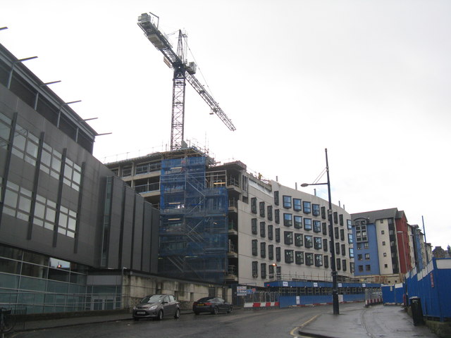 Construction on Holyrood Road
