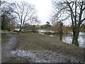 A rather muddy path alongside the Thames