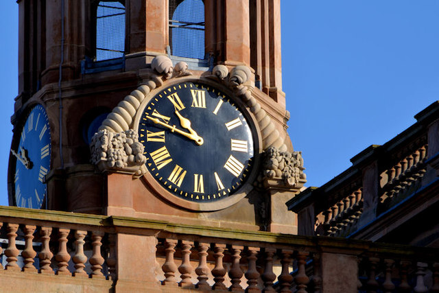 Clock tower, the Harbour Office, Belfast (February 2014)