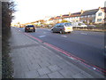 The eastbound North Circular Road at Neasden