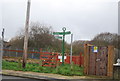 Green Chain Walk sign, Dryden Rd