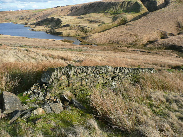 Drystone wall, Head Green, Scammonden
