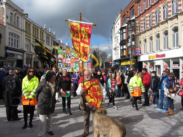 St. David's Day parade, Cardiff © Gareth James :: Geograph Britain and ...