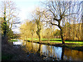 Manicured garden beside the River Hiz