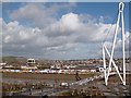 The River Usk and Newport City Footbridge