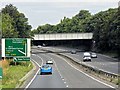 Railway Bridge at Junction 43 Exit, Westbound A14