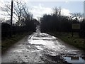 Road to Weston Farm in South Lanarkshire