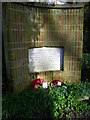 Memorial in Tower Hamlets Cemetery to the people of Poplar killed in air raids