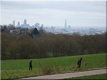 TQ2787 : View of London from the hill at the back of Kenwood House #2 by Robert Lamb