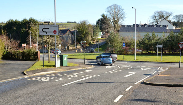 Gyratory Ballygowan Road near Belfast Albert Bridge