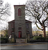 SO1108 : Entrance to St David's Church, Rhymney by Jaggery