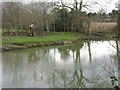 SP2965 : Floodmeadow, River Avon by Emscote Gardens, Warwick 2014, February 24, 16:10 by Robin Stott