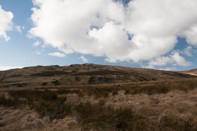 Looking towards unnamed hill in exposed Islay moorland