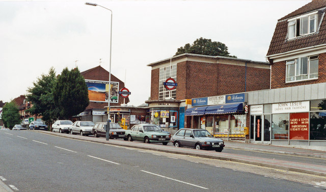 Eastcote station, entrance 1991 © Ben Brooksbank :: Geograph Britain ...