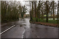 Flood at eastern end of Hazeley Road