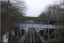 TQ4475 : Footbridge, Falconwood Station by N Chadwick